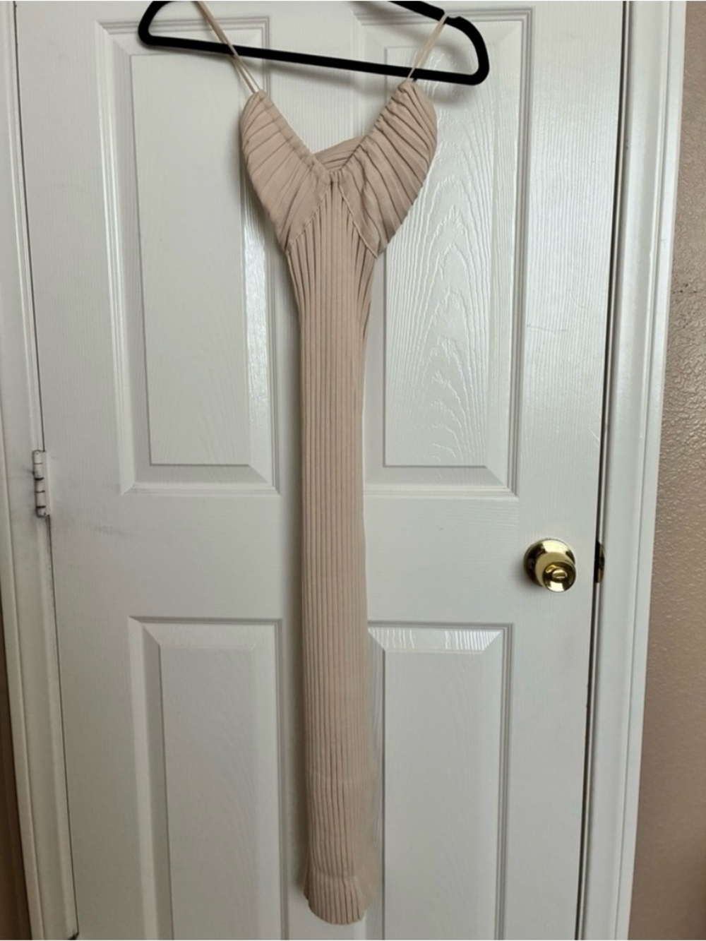Meshki Beige Knit Dress